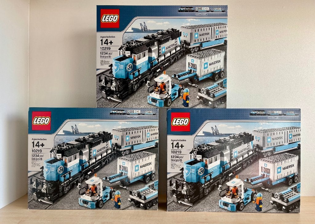 Lego 10219 Maersk Container Train Nieuw, Overige thema's, Lego, Nieuw, Ophalen of Verzenden