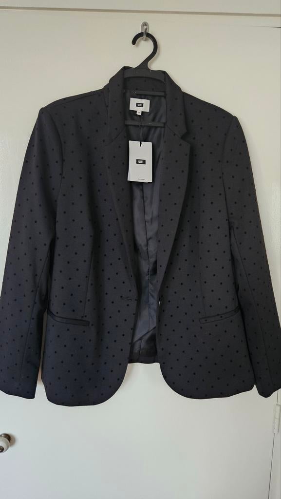 WE Zwart Jasje met Stippen - Ongedragen, met prijskaartje, WE, Zwart, Maat 46/48 (XL) of groter, Nieuw