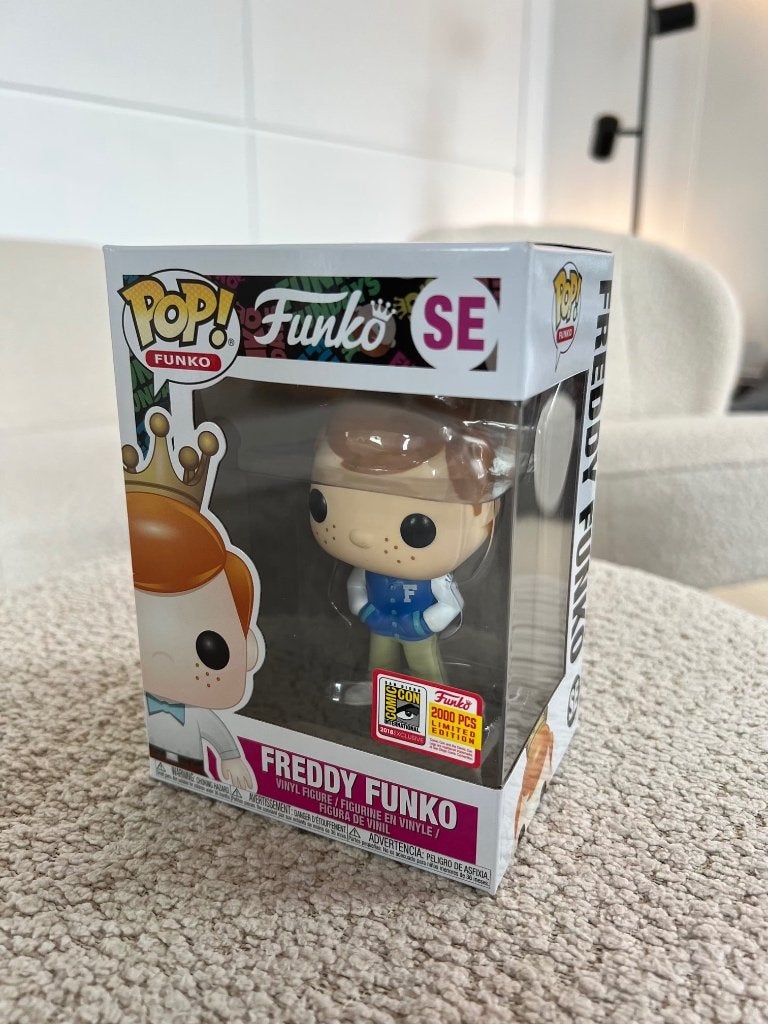 Freddy Funko Letterman (Blue), Ophalen of Verzenden, Zo goed als nieuw