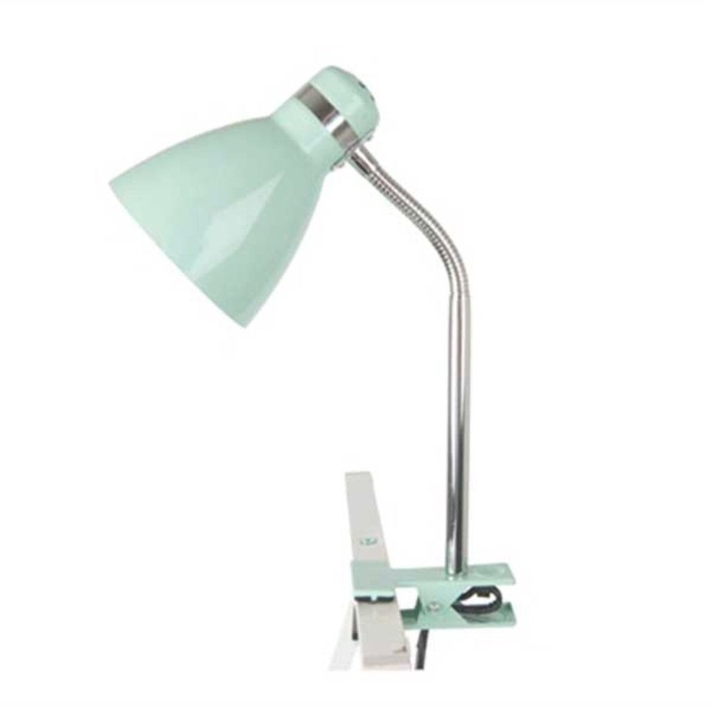Bureau- leeslamp mintgroen, Industrieel, E27 (groot), Zo goed als nieuw, Groen