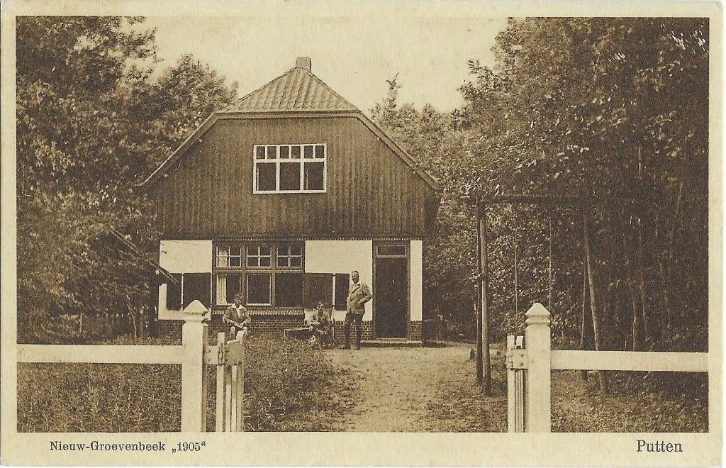 Putten, Nieuw-Groevenbeek, man, jongens, schommel, Verzenden, 1940 tot 1960, Gelopen, Gelderland