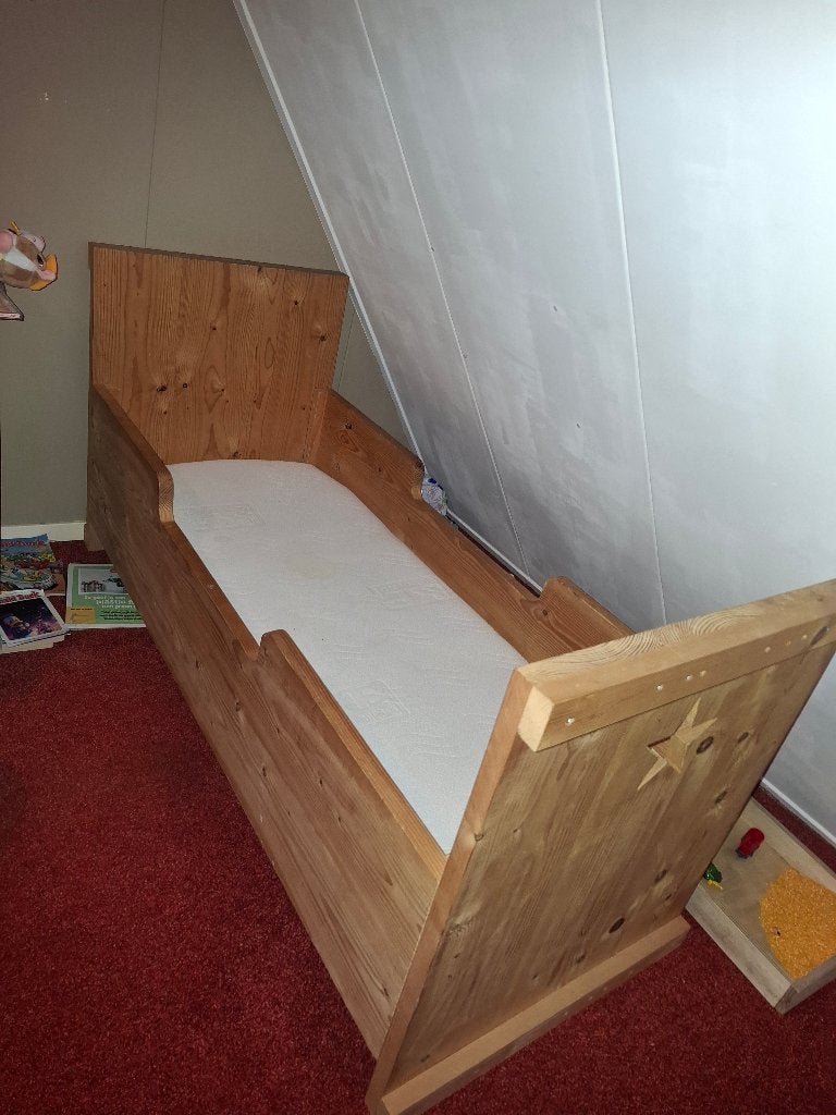 Peuterbed, Kinderen en Baby's, Kinderkamer | Bedden, Gebruikt, Minder dan 70 cm, 160 tot 180 cm, Ophalen