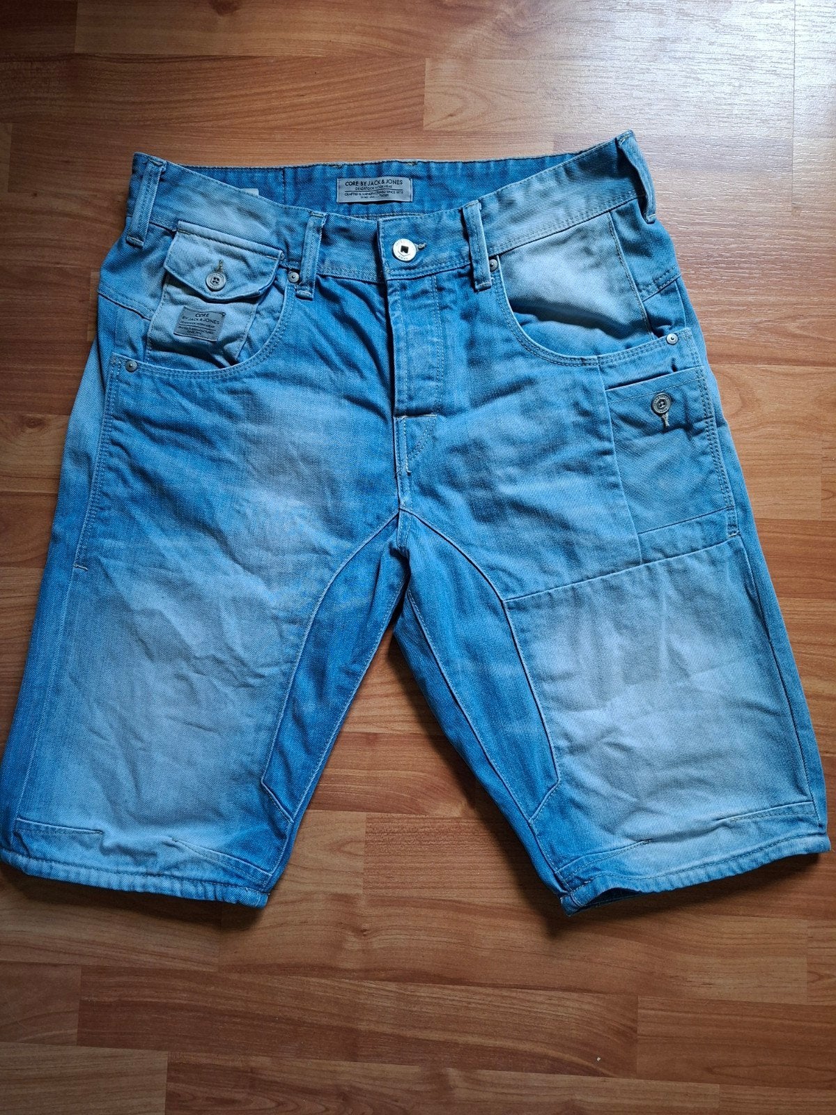 stoere spijkershort heren, Blauw, Ophalen of Verzenden, Zo goed als nieuw, W33 - W34 (confectie 48/50)