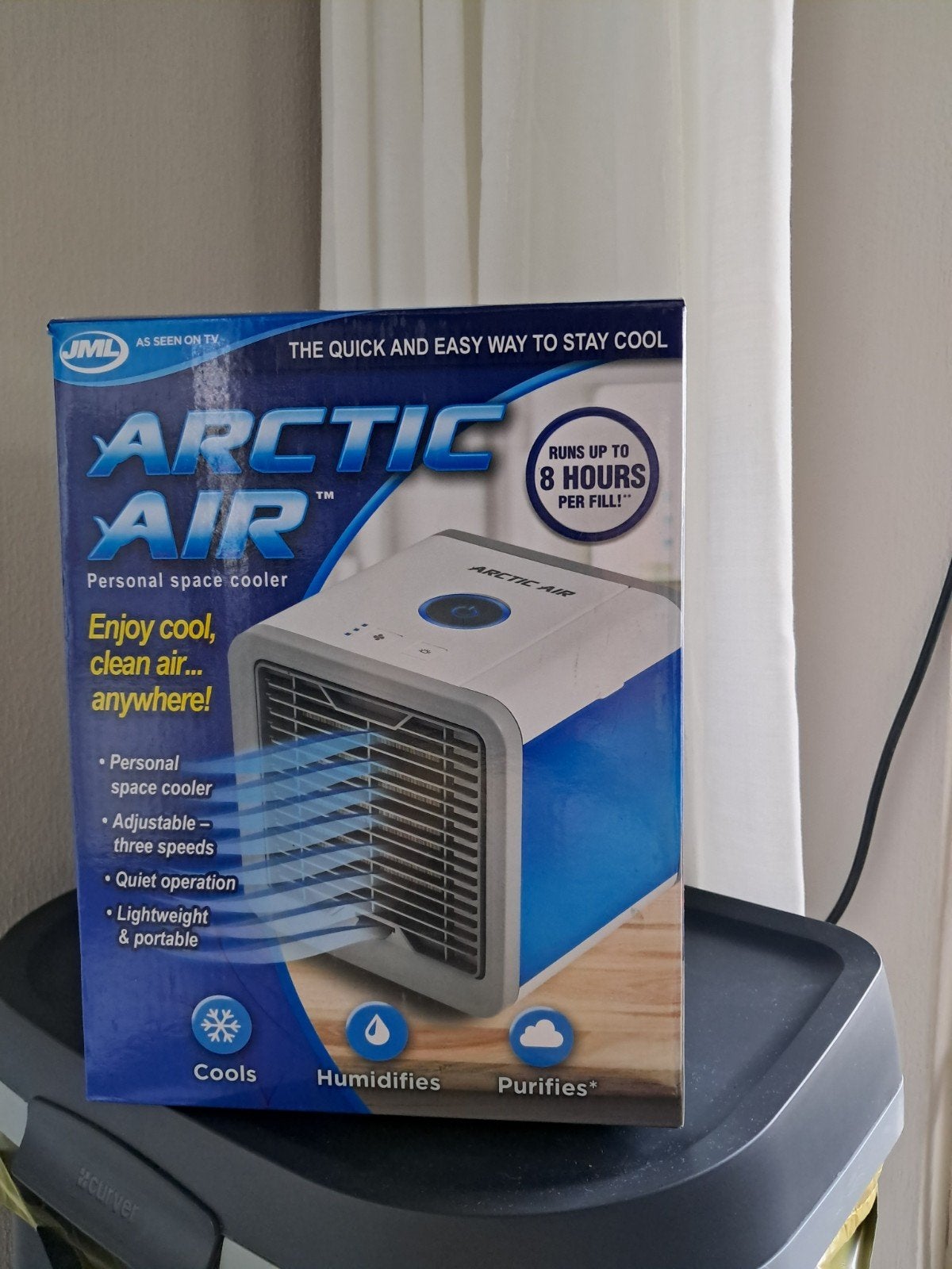 Arctic Air Personal Space Cooler - Nieuw in doos, Ophalen, Tafel- of Grondventilator, Minder dan 60 m³, Nieuw