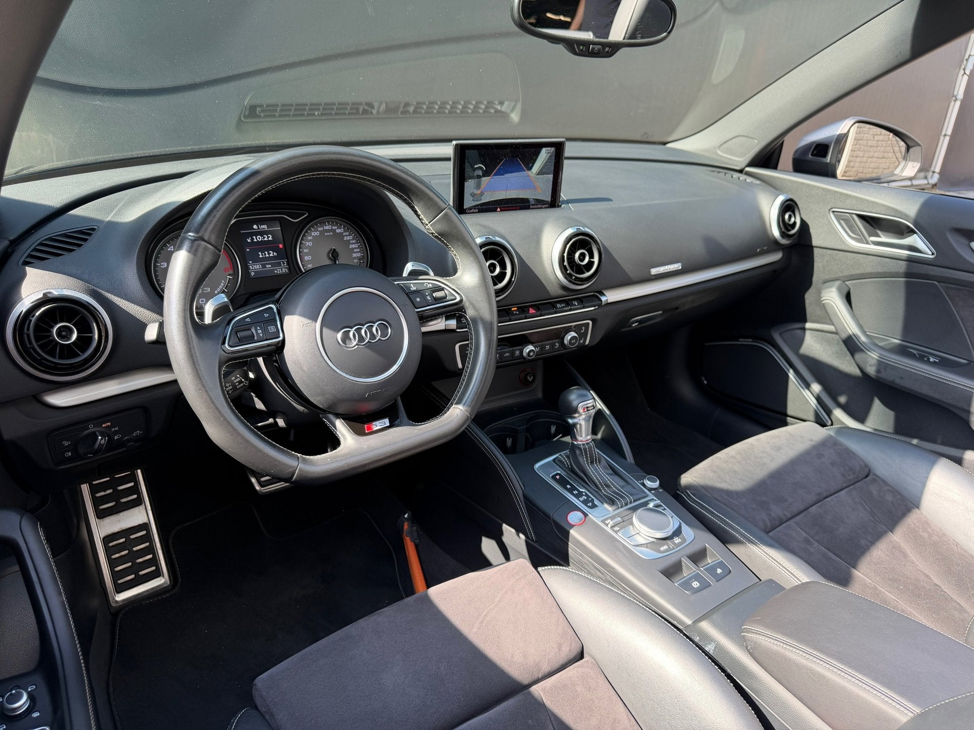 Audi A3 Cabriolet 2.0 TFSI S3 Quattro Automaat Sline B&O Cam, Auto's, Audi, Automaat, Gebruikt, Leder en Stof, Zwart