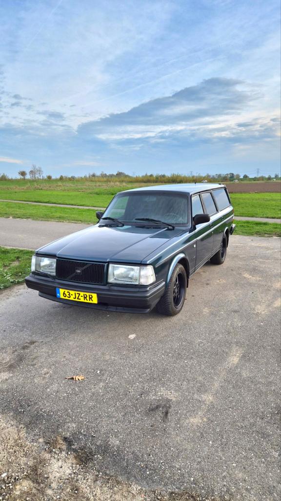Volvo 240 2.3 turbo, Auto's, Volvo, 662 kg, Achterwielaandrijving, Zwart, 4 cilinders