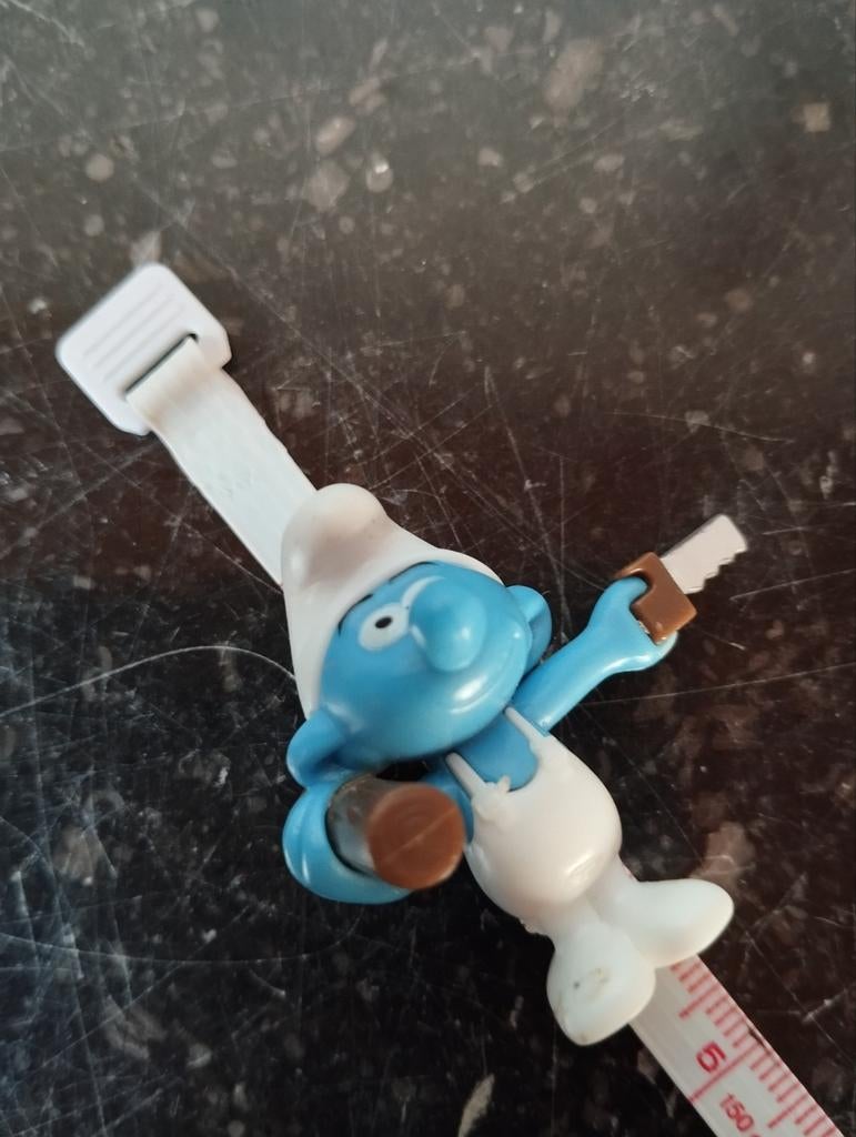 Knutselsmurf Albert Heijn Supermarkt 2008 (mini, +/- 4 cm), Verzamelen, Smurfen, Ophalen of Verzenden, Zo goed als nieuw