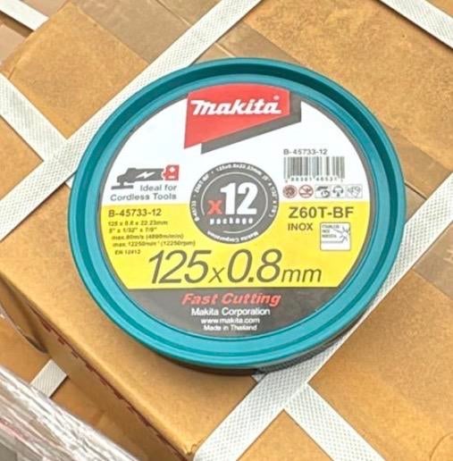 Makita B-45733-12 doorslijpschijven 125x0.8mm (12 stuks), Ophalen of Verzenden, Nieuw
