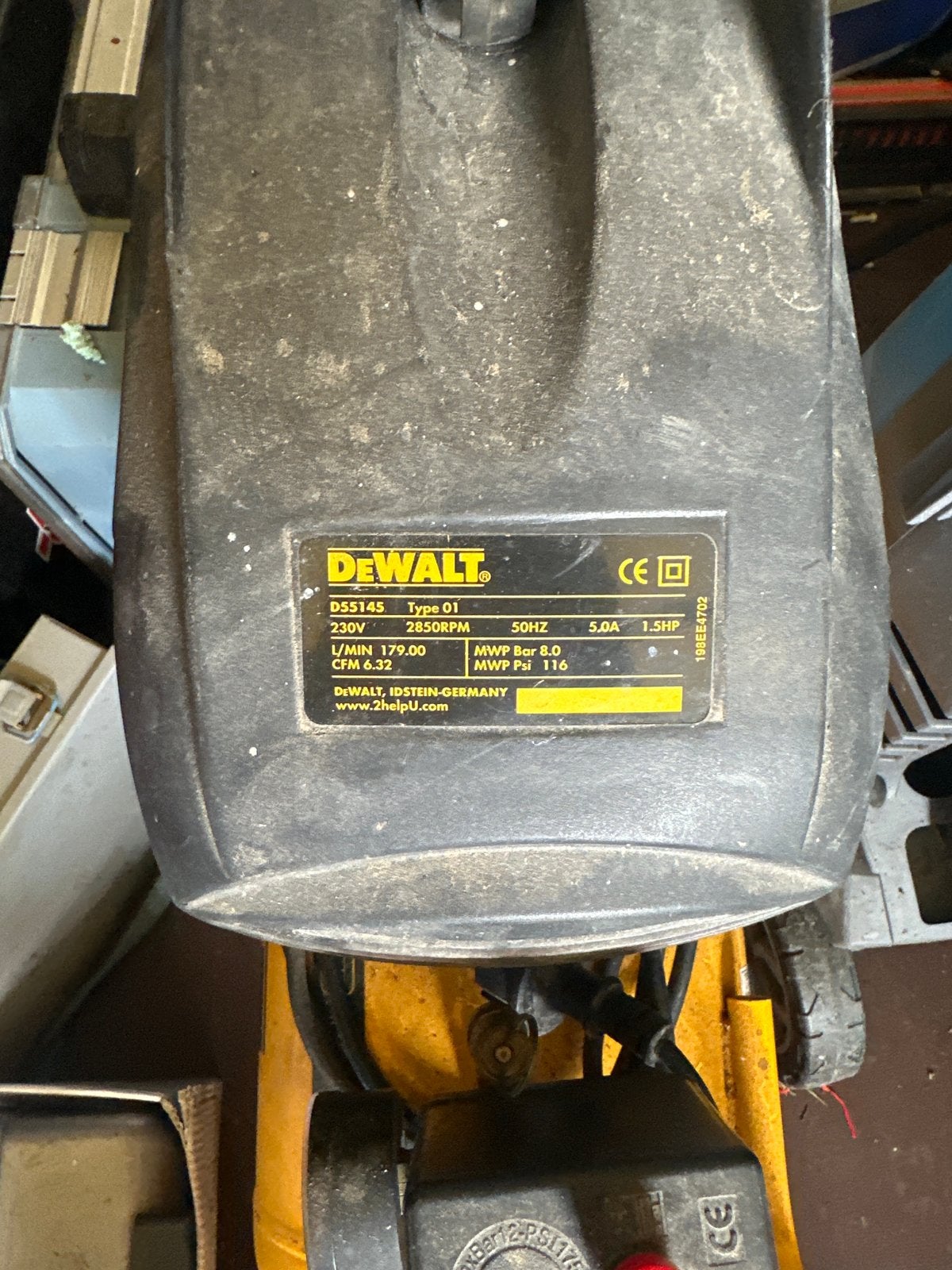 DeWalt DS5145 Compressor - 8 bar, 179 L/min