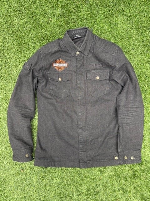 Richa Hamada motorshirt - Zwart - Maat M - HD Patch, Jas | textiel, Heren, Ophalen of Verzenden, Richa