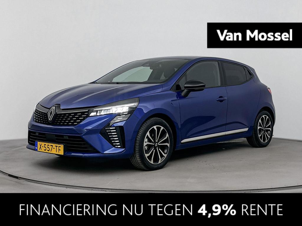 Renault Clio 1.6 E-Tech Full Hybrid Techno 145PK | Automaat, Gebruikt, Euro 6, Blauw, Leder en Stof