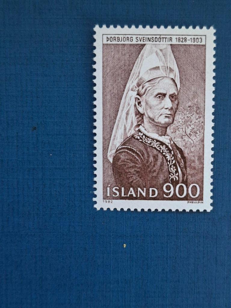 Postzegel Ijsland 1982 PF zegel Bekende Personen 07-05, Ophalen of Verzenden, IJsland, Postfris