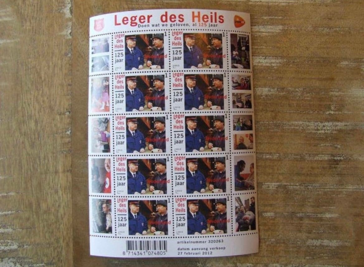 2012 Vel Leger des Heils 125 Jaar NVPH V2909 Postfris., Postzegels en Munten, Ophalen of Verzenden, Na 1940, Postfris