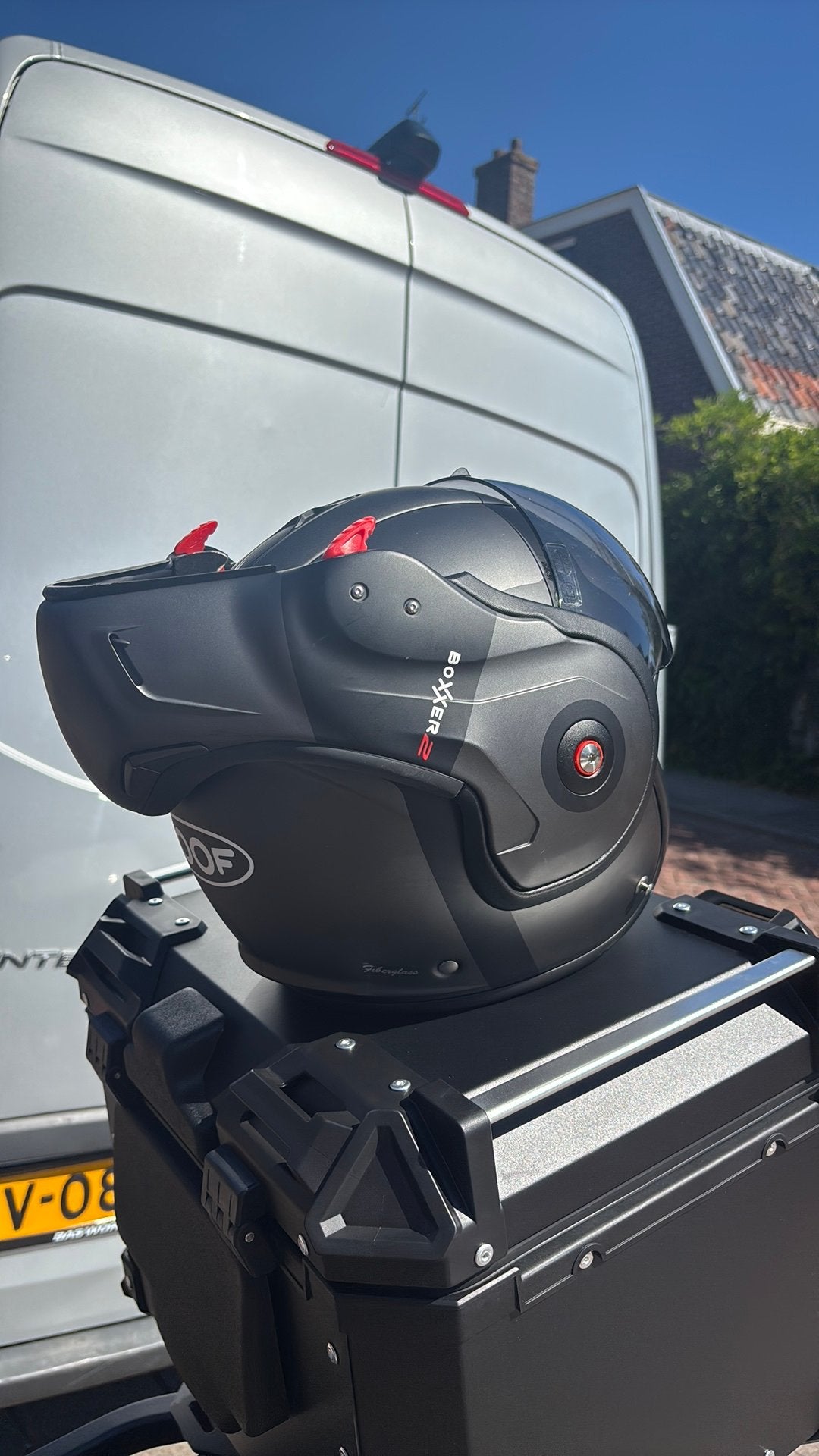 Roof RO9 Boxxer 2 Systeemhelm Maat L met Fodsport FX8 Pro, Ophalen of Verzenden, Zo goed als nieuw