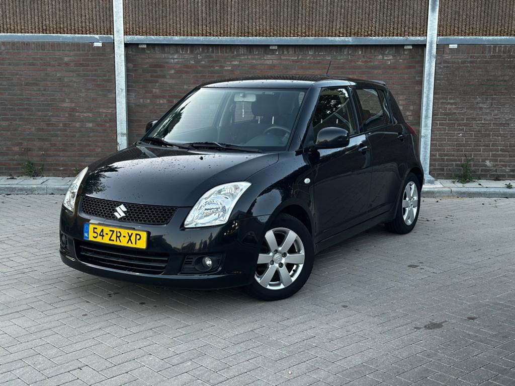 Suzuki Swift 1.3 5DRS 2008 Zwart, Auto's, Voorwielaandrijving, 40 €/maand, 400 kg, Origineel Nederlands