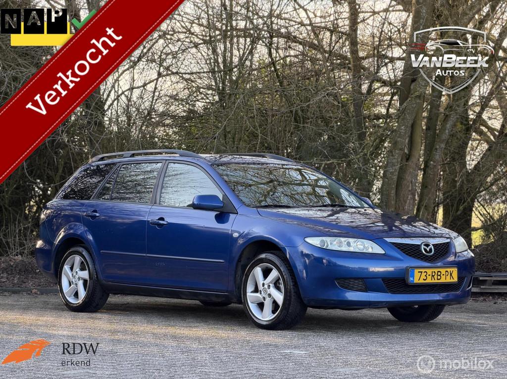 Mazda 6 Sportbreak 2.0i Touring II Nieuwe Apk Airco, Auto's, Stof, Gebruikt, 4 cilinders, 1335 kg