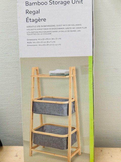 Badkamer kastje, bamboe, Minder dan 50 cm, Overige typen, Nieuw, Ophalen of Verzenden