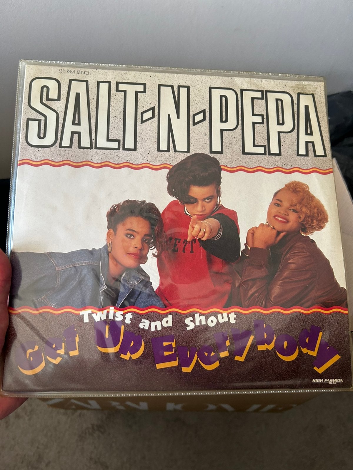 Maxi single Salt N Pepa - twist and shout, Cd's en Dvd's, Vinyl | Hiphop en Rap, Ophalen of Verzenden, Gebruikt, 12 inch