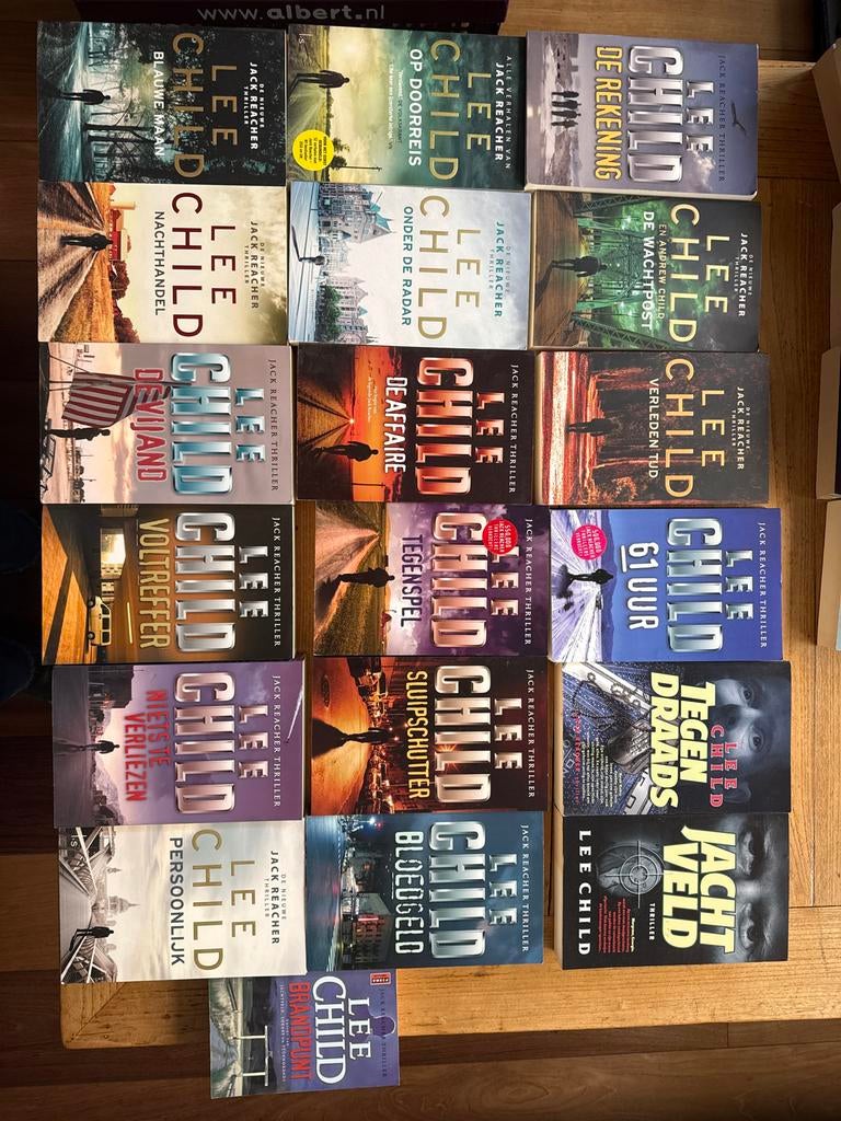 Grote collectie Lee Child Jack Reacher thrillers (17 boeken), Boeken, Ophalen of Verzenden, Gelezen, Nederland