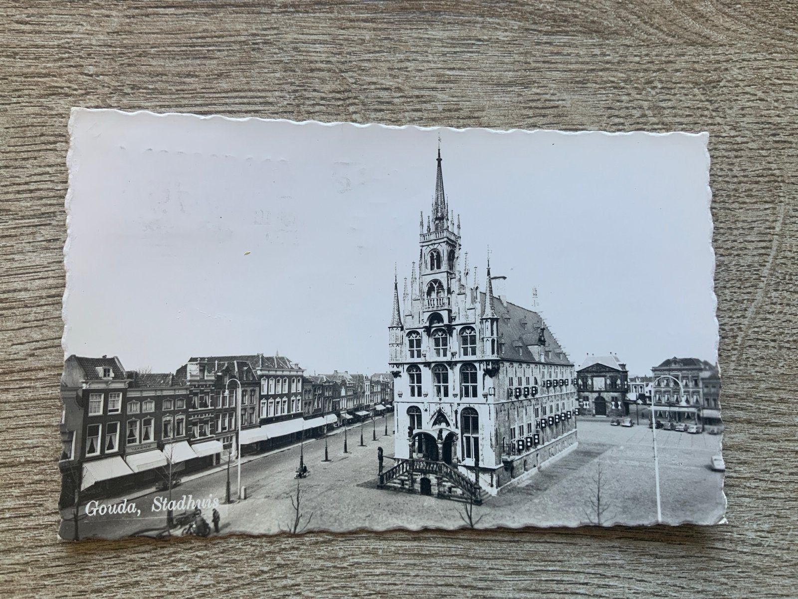 Gouda Stadhuis 1959, Ophalen of Verzenden, 1940 tot 1960, Gelopen, Zuid-Holland