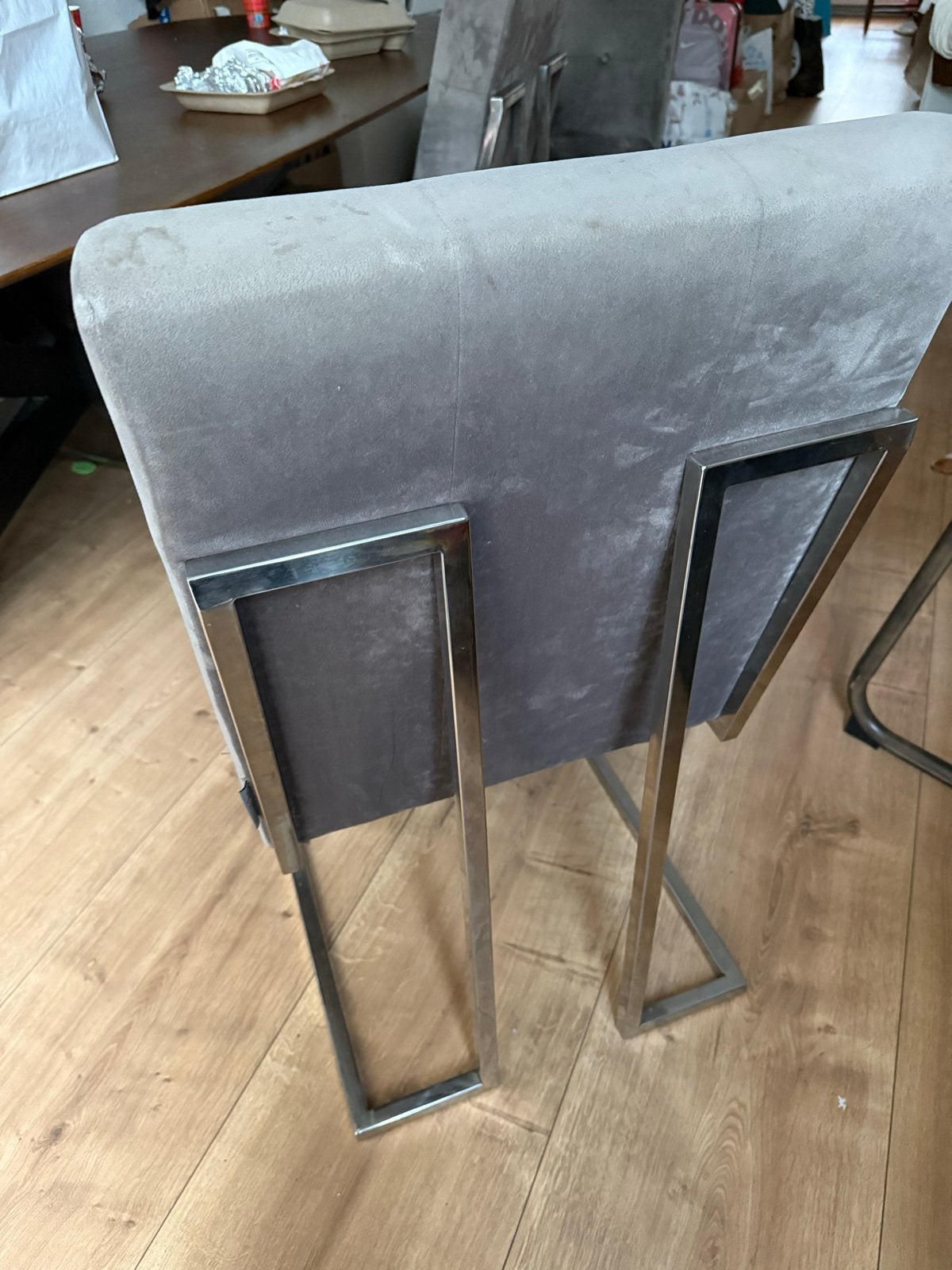 Richmond Eettafelstoelen Taupe Grijs, Gebruikt, Ophalen of Verzenden, Vijf, Zes of meer stoelen, Stof