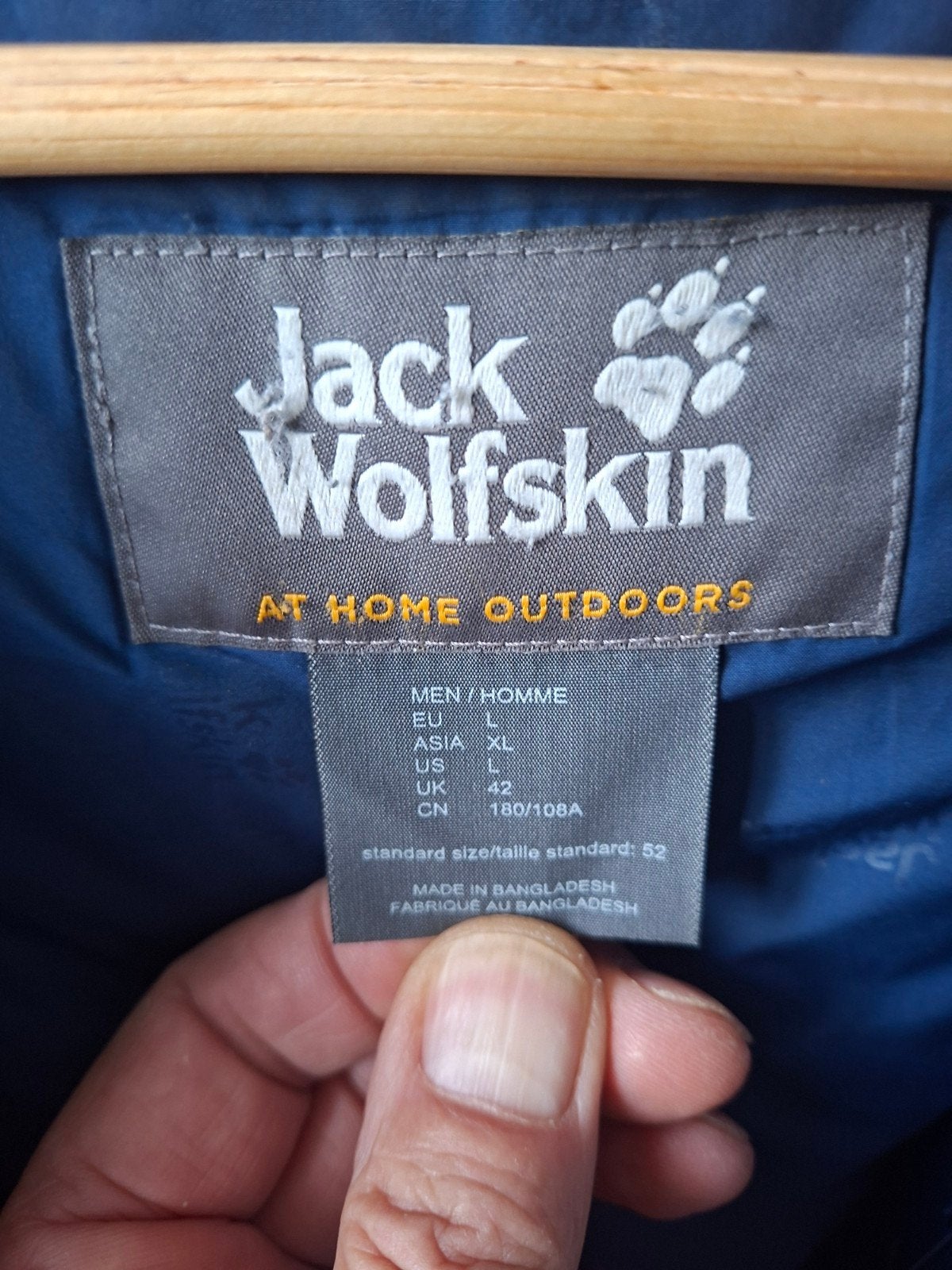 Foto 4 van Jack Wolfskin winter/herfstjas Heren - Maat L - Blauw
