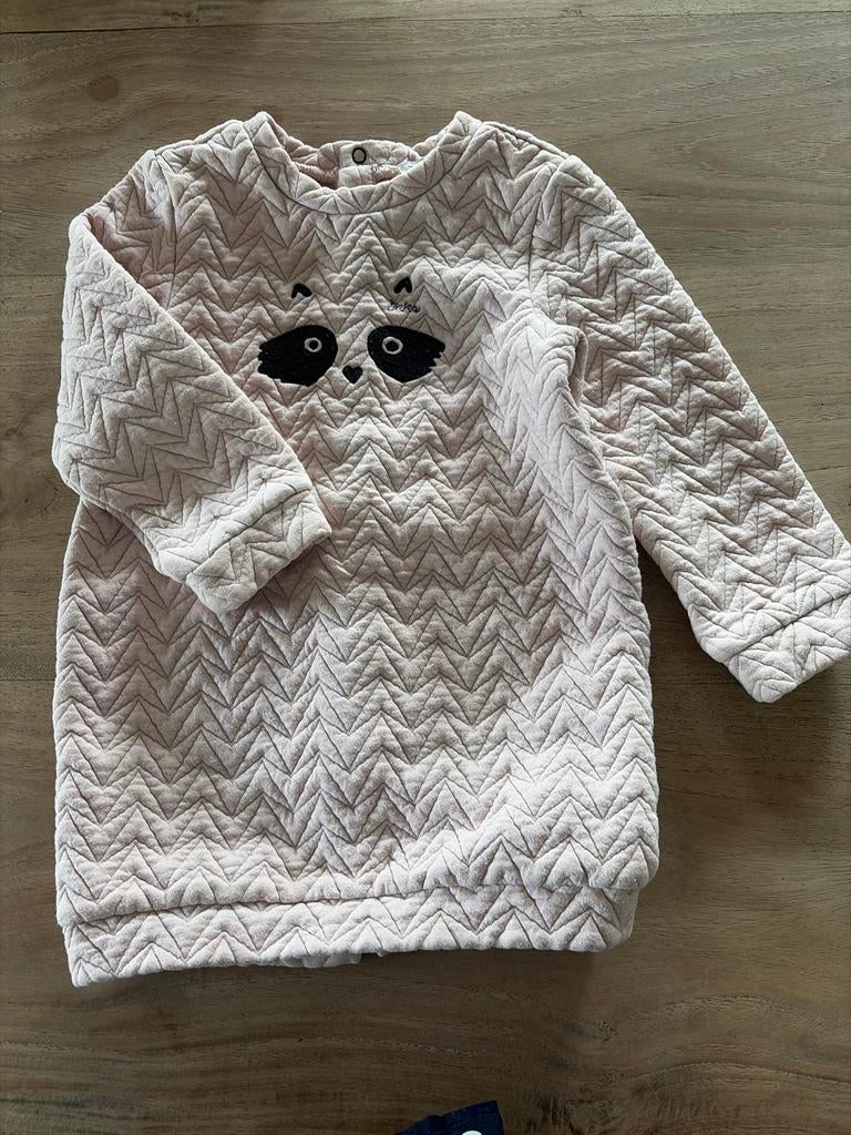 IKKS Roze Panda Trui /jurk - Maat 86, Ophalen of Verzenden, Zo goed als nieuw, Meisje, Truitje of Vestje