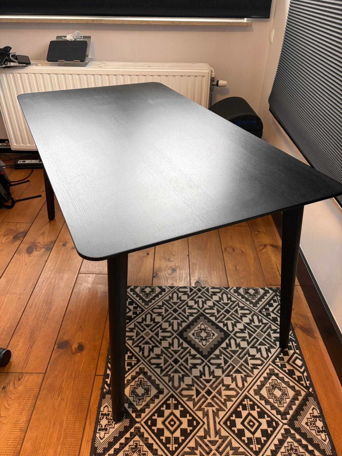 Tafel ikea zwart 140x78, Ophalen, Zo goed als nieuw