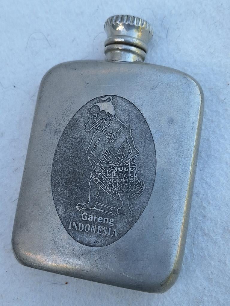 Vintage heupfles Gareng Indonesia, Ophalen of Verzenden