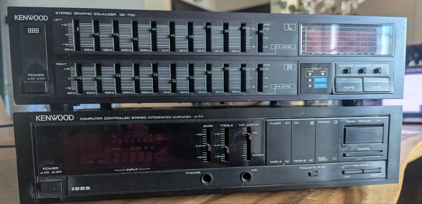 Kenwood Versterker A-7X en Equalizer GE700, Ophalen of Verzenden, Gebruikt, Overige merken
