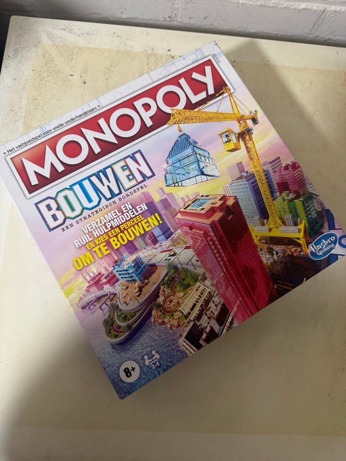 Monopoly Bouwen - Compleet Strategisch Bordspel, Drie of vier spelers, Ophalen of Verzenden, Zo goed als nieuw