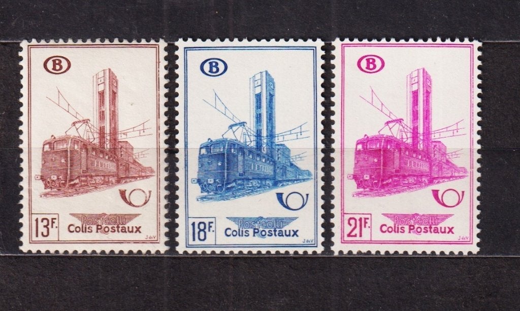 België spoorwegzegels 1954 TR355-357 postfris **, Ophalen, Postfris, Treinen, Postfris