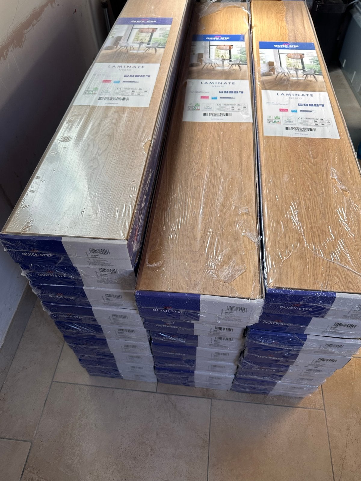 Quick-Step laminaat 54m2 waterbestendig, Ophalen, Nieuw, 10 m² of meer, 10 tot 30 cm