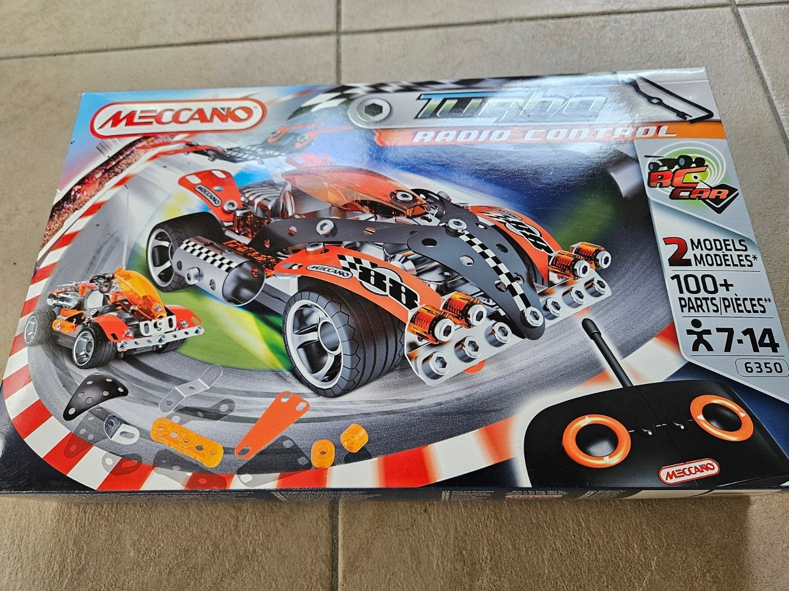 Meccano RC Race Auto Bouwpakket - 2 Modellen, Gloednieuw, Elektro, Nieuw, Ophalen of Verzenden, Auto onroad