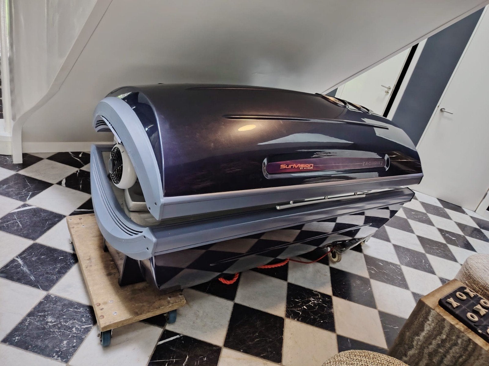 Professionele SunVision X-Clusive zonnebank, Witgoed en Apparatuur, Zonnebanken en Gezichtsbruiners, Ophalen of Verzenden, Zo goed als nieuw