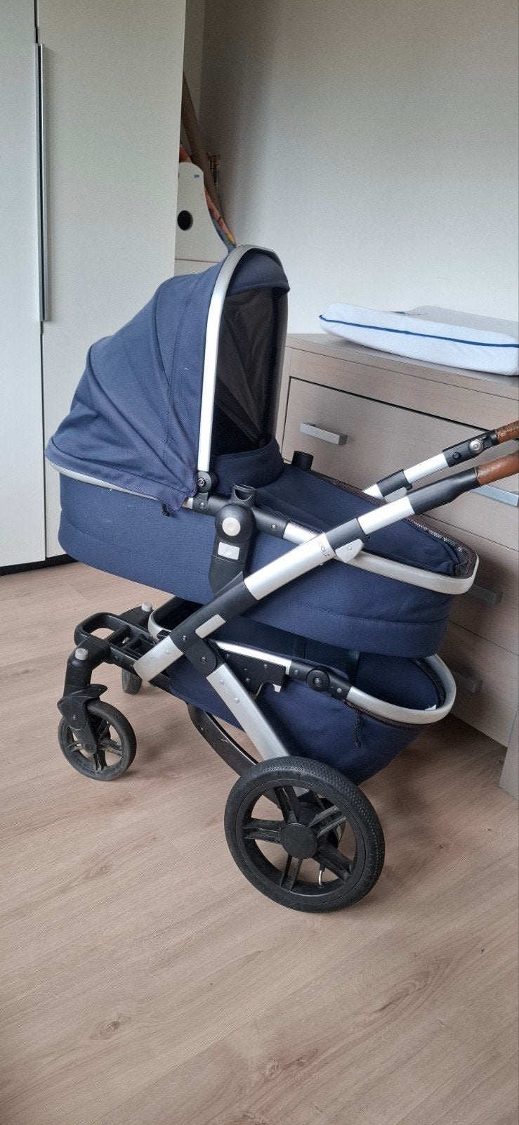 Joolz Kinderwagen Donkerblauw met Verlengstuk en Buggy Stand, Ophalen of Verzenden