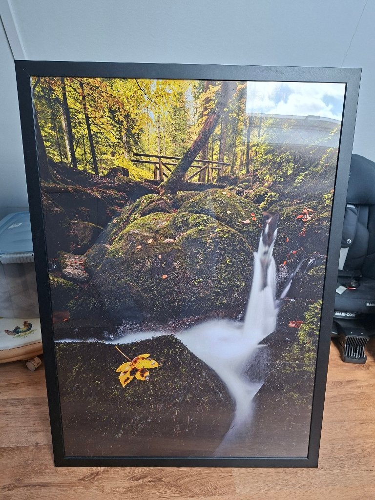 Fotolijst 100x70, Audio, Tv en Foto, Fotografie | Fotolijsten, Ophalen, Gebruikt, Wissellijst, Zwart