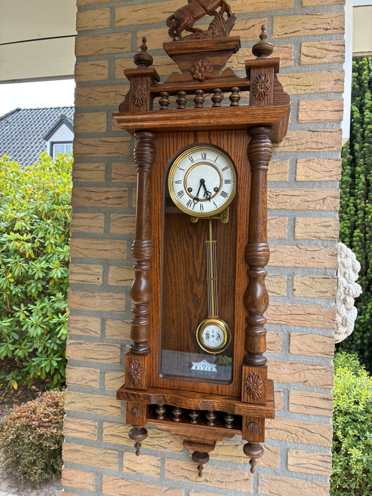 Prachtige wandklok, Antiek en Kunst, Ophalen of Verzenden