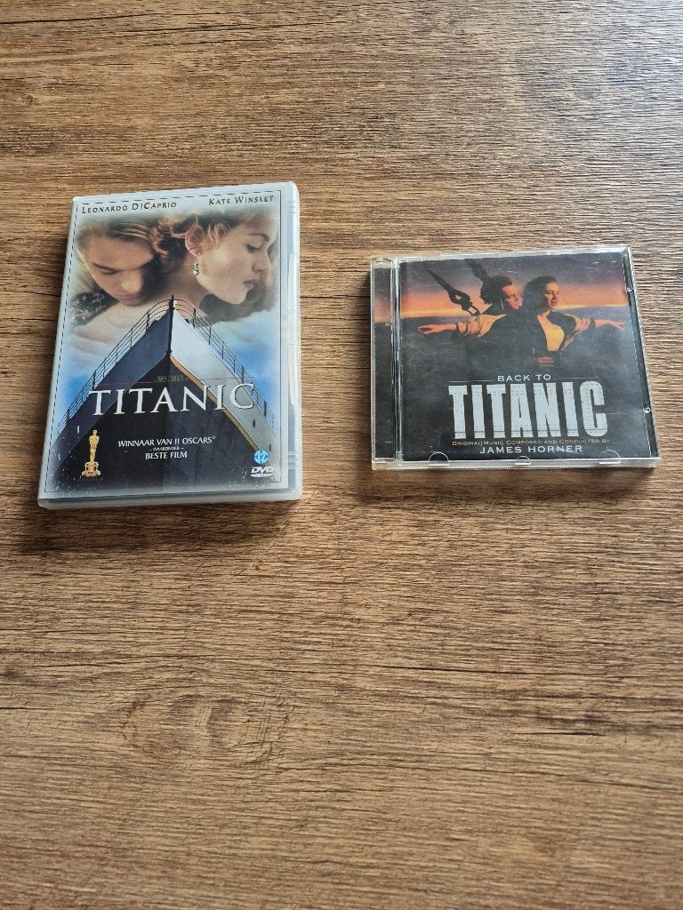Titanic DVD & Soundtrack CD - Klassieke Filmcollectie, Vanaf 12 jaar, Gebruikt, Engels, Inclusief doosje