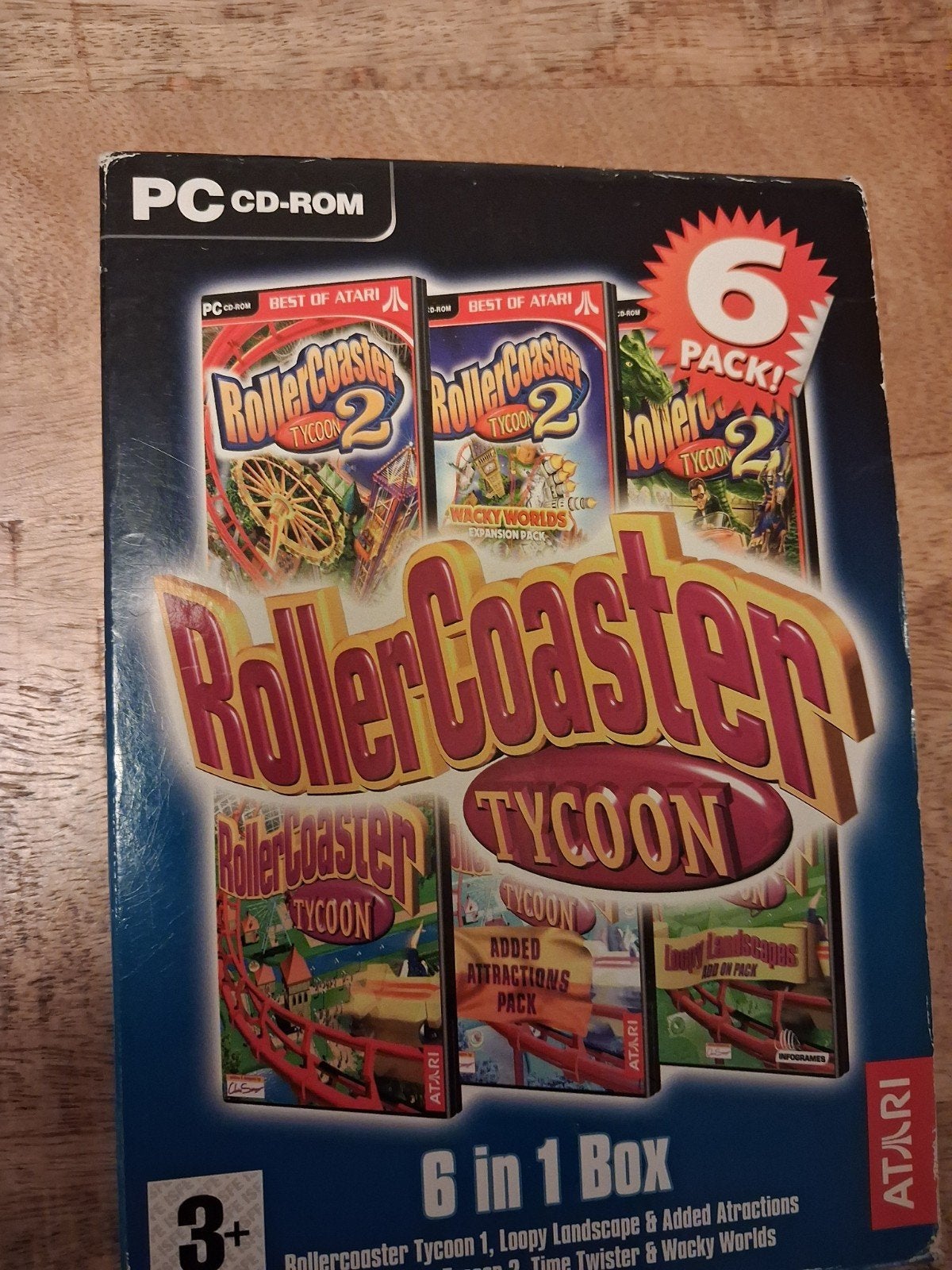 rollercoaster tycoon 6 pack, Spelcomputers en Games, 1 speler, Ophalen of Verzenden, Zo goed als nieuw, Vanaf 3 jaar