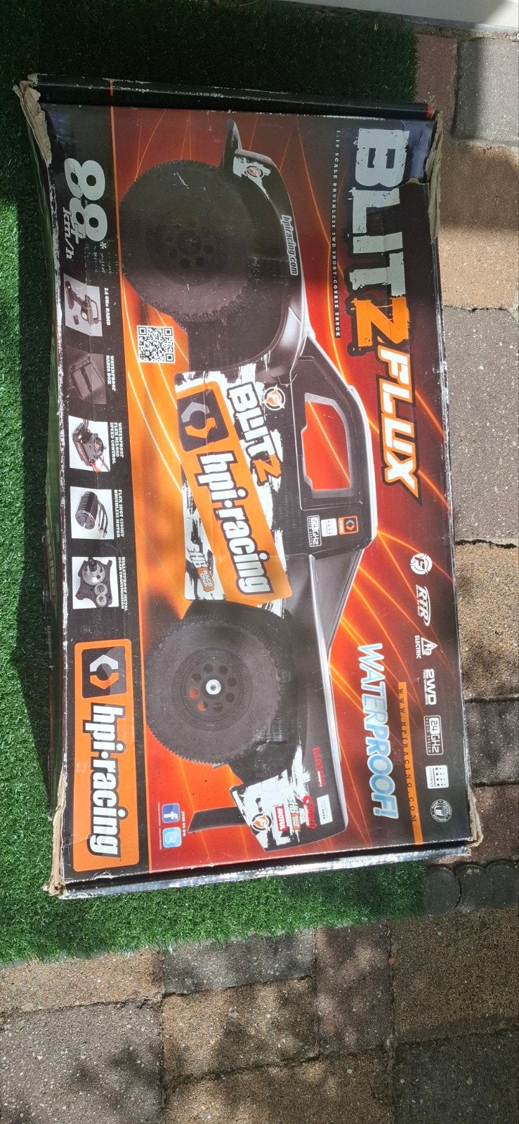 HPI Blitz Flux 1:8 BAJA 80 km p/u, Gebruikt, Auto offroad, RTR (Ready to Run), Schaal 1:8