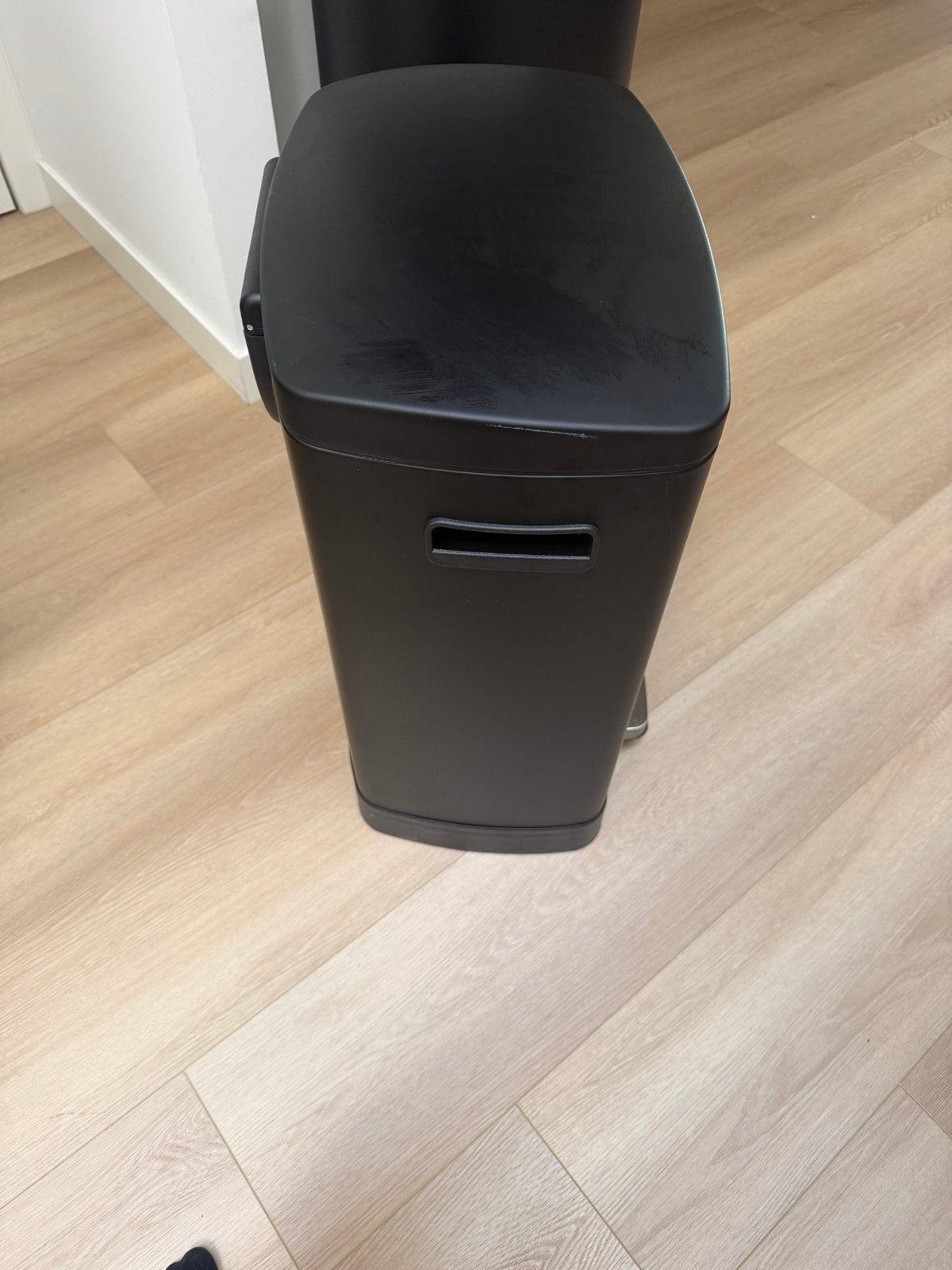 Kwantum Pedaalemmer Duo 40 Liter Mat Zwart, Huis en Inrichting, Woonaccessoires | Prullenbakken, Ophalen, Kunststof, Met pedaal