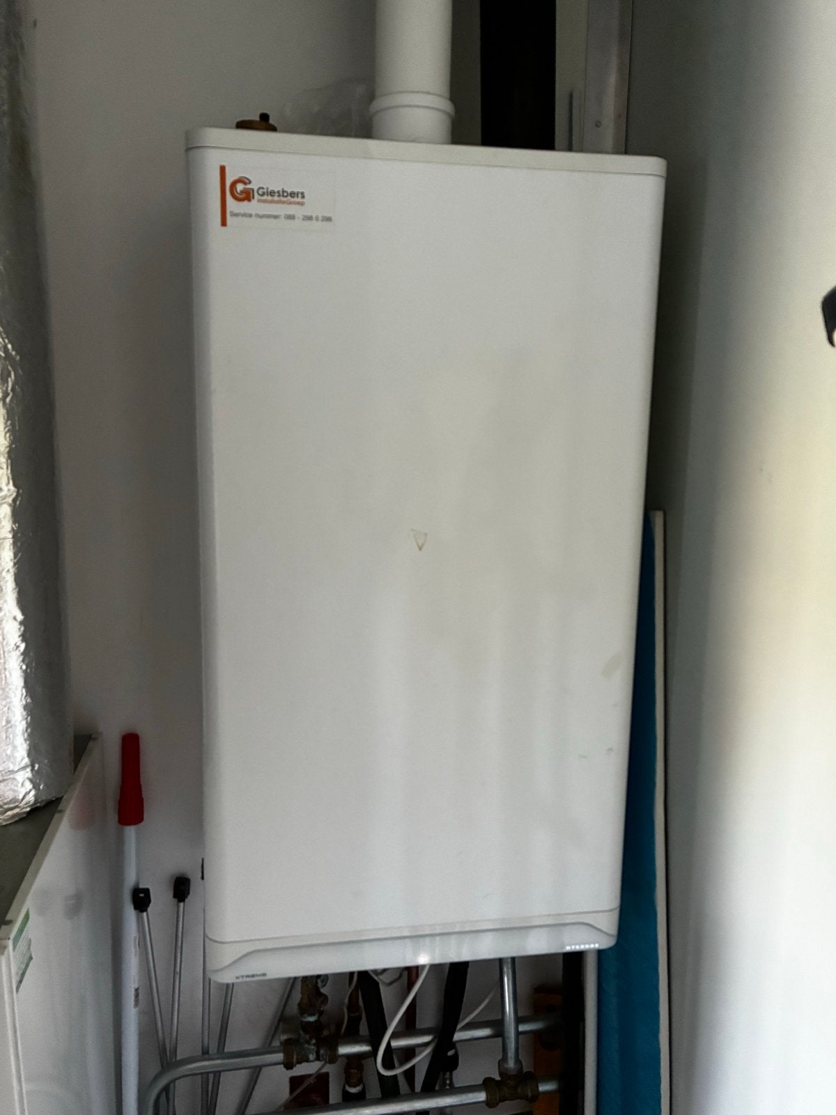 Intergas Extreme 36 cv-ketel CW5  eventueel met een WtW, Ophalen, 30 tot 80 cm, Gebruikt, Hoog rendement (Hr)