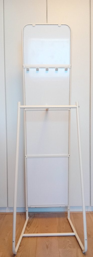 Ikea Knapper passpiegel vrijstaand wit, Huis en Inrichting, Woonaccessoires | Spiegels, Ophalen, Minder dan 50 cm, Zo goed als nieuw