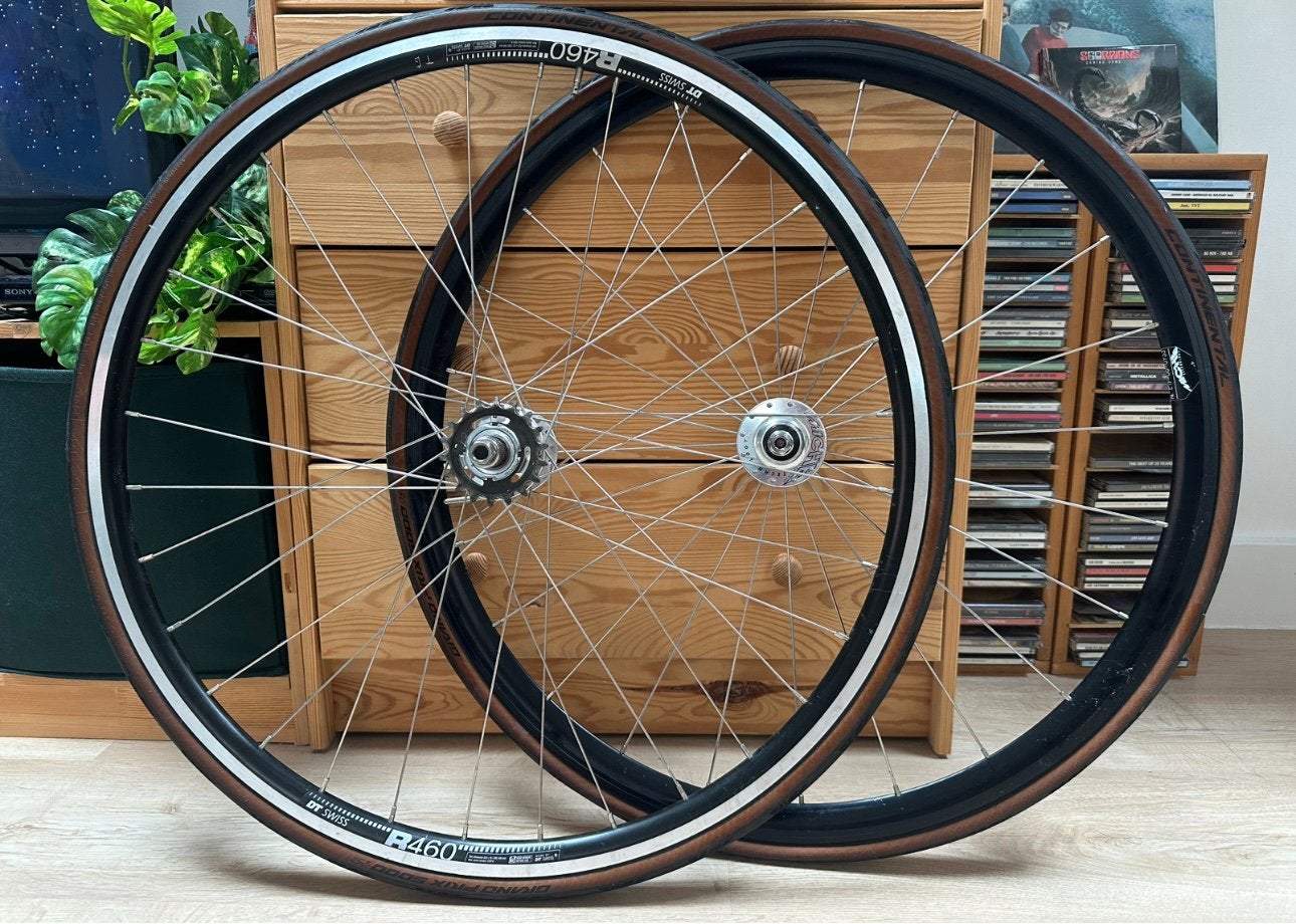 DT Swiss R460 wielset + Continental GP5000 25mm, Fietsen en Brommers, Fietsonderdelen, Ophalen of Verzenden, Zo goed als nieuw