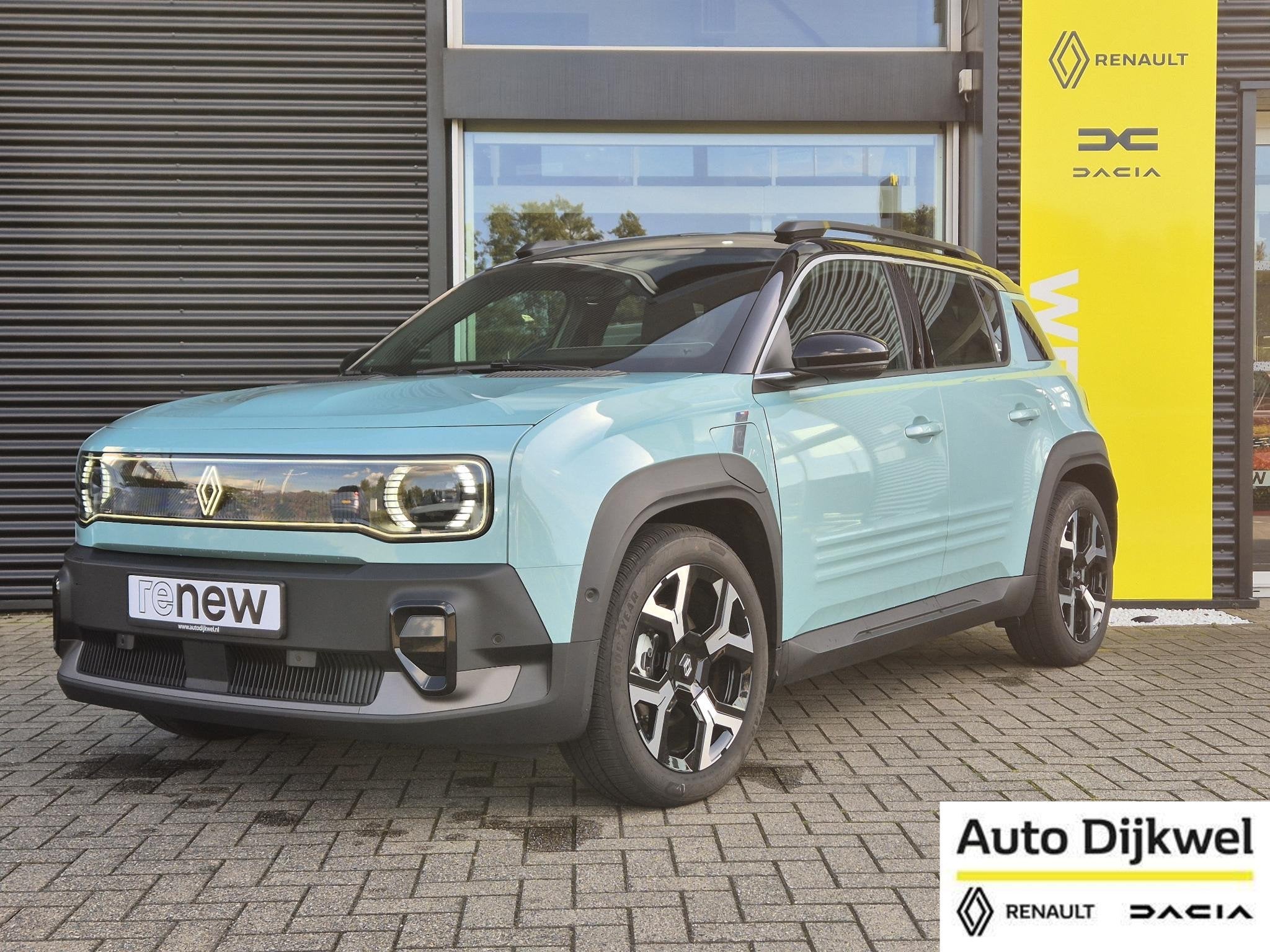 Renault 4 comfort range techno 52 kWh Adapt. Cruise Control,, Auto's, Dealer onderhouden, Stof, Gebruikt, 750 kg