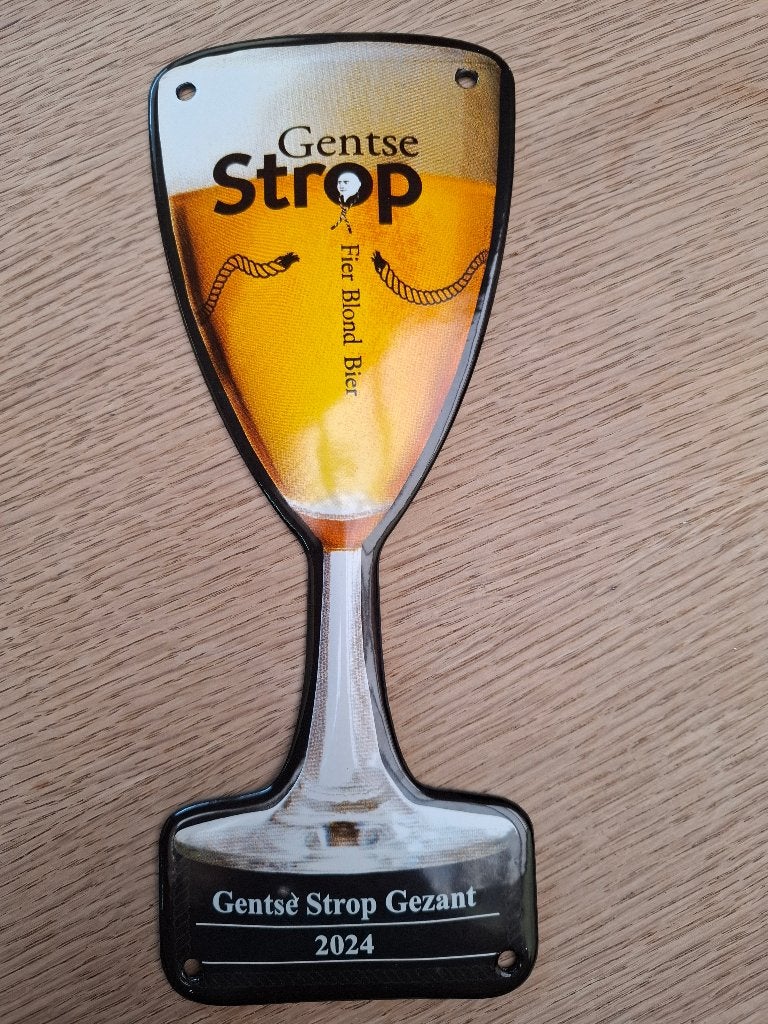 Emaillebord Gentse Strop bier, Ophalen of Verzenden, Nieuw, Reclamebord, Plaat of Schild, Overige merken
