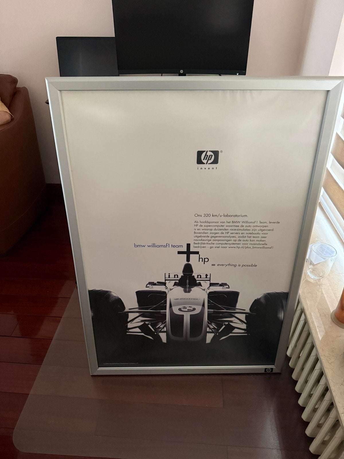 HP BMW Williams F1 Team Reclamebord, Verzamelen, Ophalen, Gebruikt, Formule 1