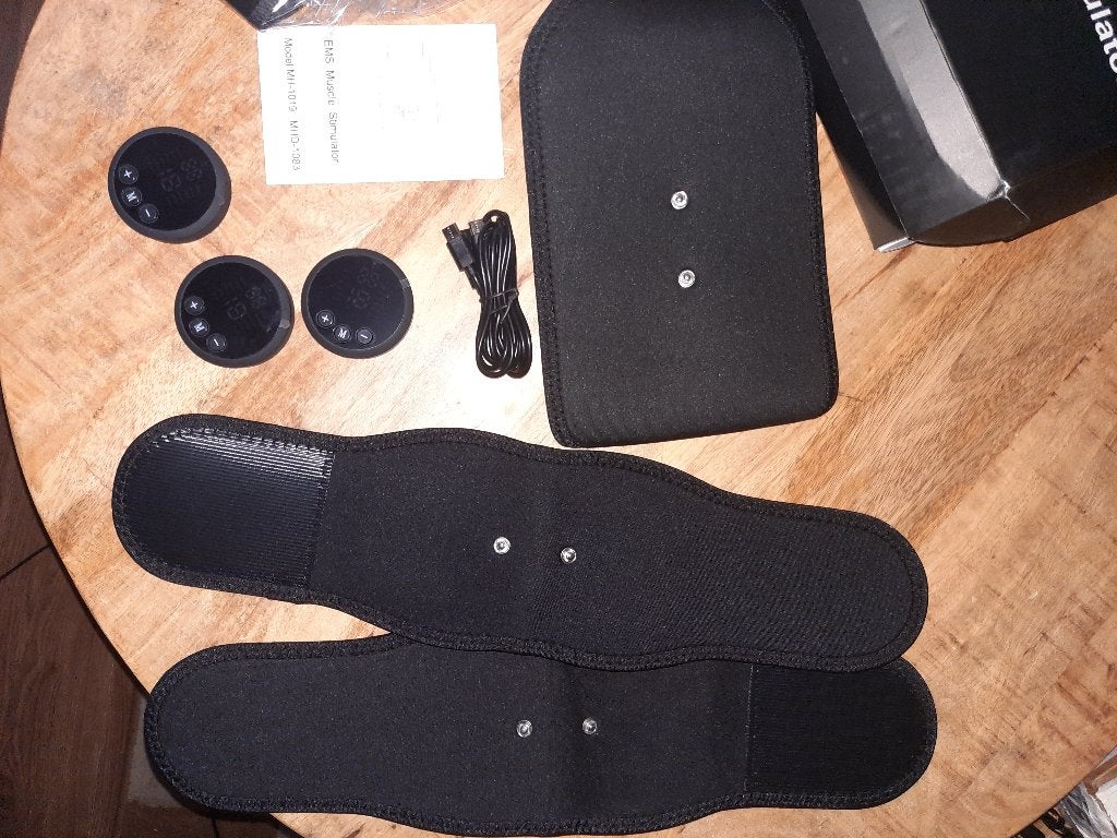 Complete Potenzia EMS Muscle Stimulator Set, Sport en Fitness, Ophalen of Verzenden, Zo goed als nieuw, Armen, Krachtstation
