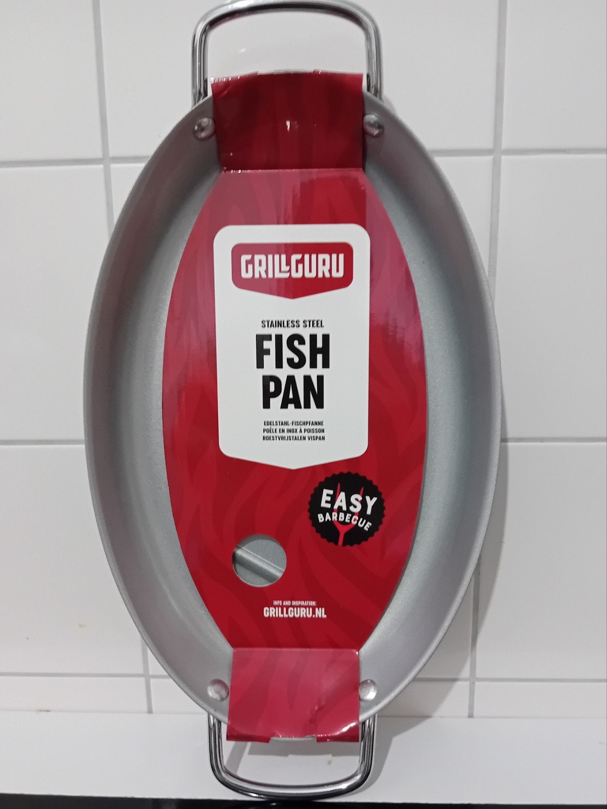 Grill Guru Vispan voor BBQ Rvs. Nieuw!, Ophalen, Nieuw, Grill Guru